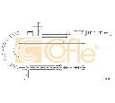 Cablu, frana de parcare COFLE 17.0687