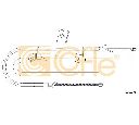 Cablu, frana de parcare COFLE 17.1071