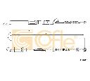 Cablu, frana de parcare COFLE 17.1297