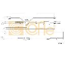 Cablu, frana de parcare COFLE 17.1657</br>Piesa auto pentru Sistem de franare