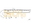 Cablu, frana de parcare COFLE 17.2123</br>Piesa auto pentru Sistem de franare