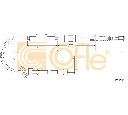 Cablu, frana de parcare COFLE 17.2211