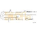 Cablu, frana de parcare COFLE 17.2526