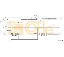 Cablu, frana de parcare COFLE 17.2718