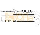 Cablu, frana de parcare COFLE 17.2723