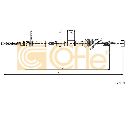 Cablu, frana de parcare COFLE 17.5021