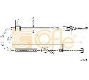 Cablu, frana de parcare COFLE 17.5045</br>Piesa auto pentru Sistem de franare