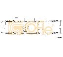 Cablu, frana de parcare COFLE 17.5058