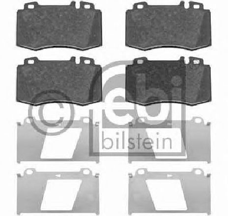 Set placute frana,frana disc FEBI BILSTEIN 16481 Set placute frana,frana disc FEBI BILSTEIN 16481
