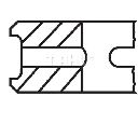 Set segmenti piston MAHLE ORIGINAL 037 31 N4</br>Piesa auto pentru ansamblu piston