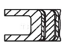 Set segmenti piston MAHLE ORIGINAL 040 01 V0</br>Piesa auto pentru ansamblu piston