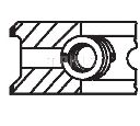 Set segmenti piston MAHLE ORIGINAL 448 15 N0