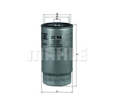 Filtru combustibil MAHLE ORIGINAL KC 98</br>Piesa auto pentru Sistem alimentare combustibil Filtru combustibil MAHLE ORIGINAL KC 98</br>Piesa auto pentru Sistem alimentare combustibil
