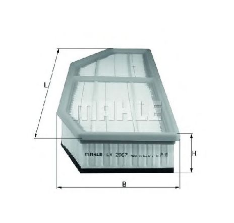 Filtru aer MAHLE ORIGINAL LX 2067</br>Piesa auto pentru Filtre Filtru aer MAHLE ORIGINAL LX 2067</br>Piesa auto pentru Filtre