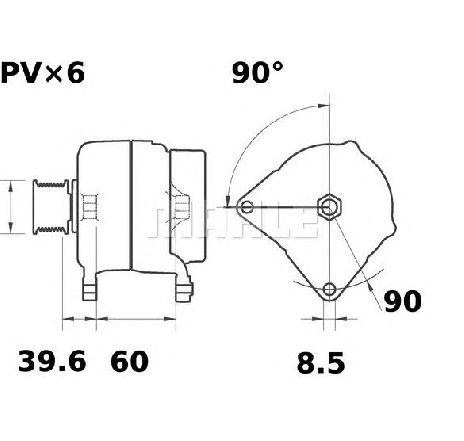 Generator / Alternator MAHLE ORIGINAL MG 296</br>Piesa auto pentru Generator /Alternator / Elemente Generator / Alternator MAHLE ORIGINAL MG 296</br>Piesa auto pentru Generator /Alternator / Elemente