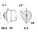 Generator / Alternator MAHLE ORIGINAL MG 318</br>Piesa auto pentru Generator /Alternator / Elemente