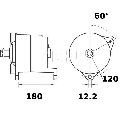 Generator / Alternator MAHLE ORIGINAL MG 326