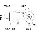 Generator / Alternator MAHLE ORIGINAL MG 34</br>Piesa auto pentru Generator /Alternator / Elemente Generator / Alternator MAHLE ORIGINAL MG 34</br>Piesa auto pentru Generator /Alternator / Elemente