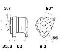 Generator / Alternator MAHLE ORIGINAL MG 429