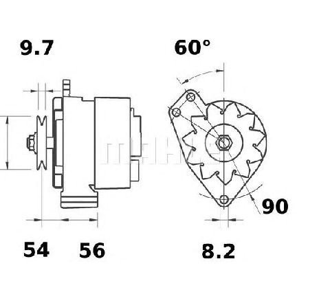 Generator / Alternator MAHLE ORIGINAL MG 457</br>Piesa auto pentru Generator /Alternator / Elemente Generator / Alternator MAHLE ORIGINAL MG 457</br>Piesa auto pentru Generator /Alternator / Elemente
