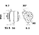 Generator / Alternator MAHLE ORIGINAL MG 512