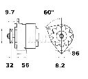 Generator / Alternator MAHLE ORIGINAL MG 522