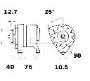 Generator / Alternator MAHLE ORIGINAL MG 585</br>Piesa auto pentru Generator /Alternator / Elemente