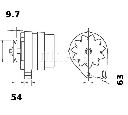 Generator / Alternator MAHLE ORIGINAL MG 608