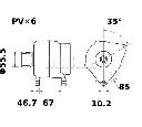 Generator / Alternator MAHLE ORIGINAL MG 89</br>Piesa auto pentru Generator /Alternator / Elemente