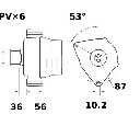 Generator / Alternator MAHLE ORIGINAL MG 97</br>Piesa auto pentru Generator /Alternator / Elemente