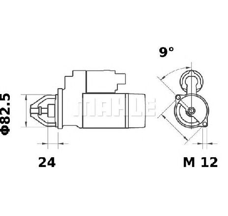 Starter MAHLE ORIGINAL MS 10</br>Piesa auto pentru Sistem pornire Starter MAHLE ORIGINAL MS 10</br>Piesa auto pentru Sistem pornire