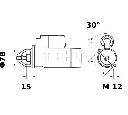 Starter MAHLE ORIGINAL MS 122</br>Piesa auto pentru Sistem pornire Starter MAHLE ORIGINAL MS 122</br>Piesa auto pentru Sistem pornire