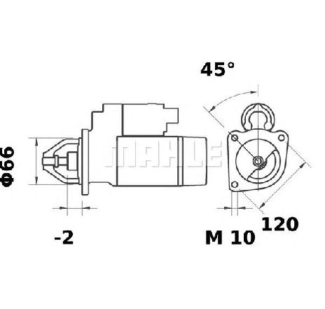 Starter MAHLE ORIGINAL MS 150</br>Piesa auto pentru Sistem pornire Starter MAHLE ORIGINAL MS 150</br>Piesa auto pentru Sistem pornire