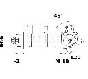 Starter MAHLE ORIGINAL MS 283</br>Piesa auto pentru Sistem pornire