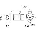 Starter MAHLE ORIGINAL MS 373</br>Piesa auto pentru Sistem pornire