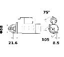 Starter MAHLE ORIGINAL MS 47</br>Piesa auto pentru Sistem pornire