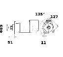Starter MAHLE ORIGINAL MS 493</br>Piesa auto pentru Sistem pornire