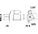 Starter MAHLE ORIGINAL MS 57</br>Piesa auto pentru Sistem pornire