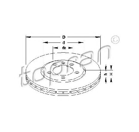 Disc frana TOPRAN 103 071 Disc frana TOPRAN 103 071