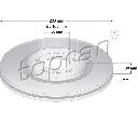Disc frana TOPRAN 103 071 Disc frana TOPRAN 103 071