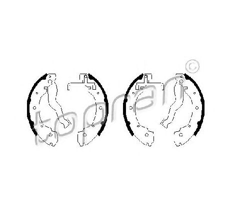 Set saboti frana TOPRAN 104 092</br>Piesa auto pentru Frana tambur Set saboti frana TOPRAN 104 092</br>Piesa auto pentru Frana tambur