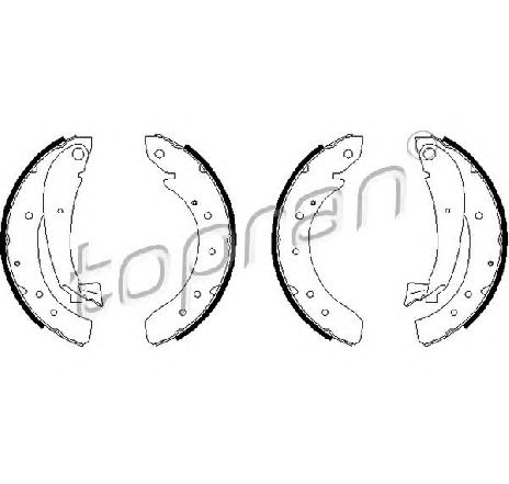 Set saboti frana TOPRAN 720 350</br>Piesa auto pentru Frana tambur Set saboti frana TOPRAN 720 350</br>Piesa auto pentru Frana tambur