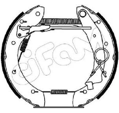 Set saboti frana CIFAM 151-140</br>Piesa auto pentru Frana tambur Set saboti frana CIFAM 151-140</br>Piesa auto pentru Frana tambur