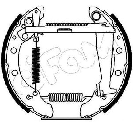 Set saboti frana CIFAM 151-158</br>Piesa auto pentru Frana tambur Set saboti frana CIFAM 151-158</br>Piesa auto pentru Frana tambur