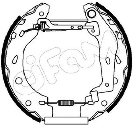 Set saboti frana CIFAM 151-162</br>Piesa auto pentru Frana tambur Set saboti frana CIFAM 151-162</br>Piesa auto pentru Frana tambur