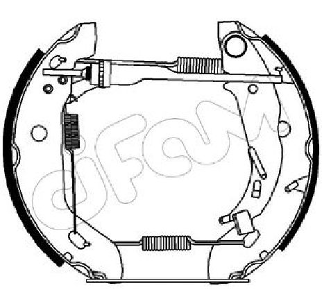 Set saboti frana CIFAM 151-172</br>Piesa auto pentru Frana tambur Set saboti frana CIFAM 151-172</br>Piesa auto pentru Frana tambur