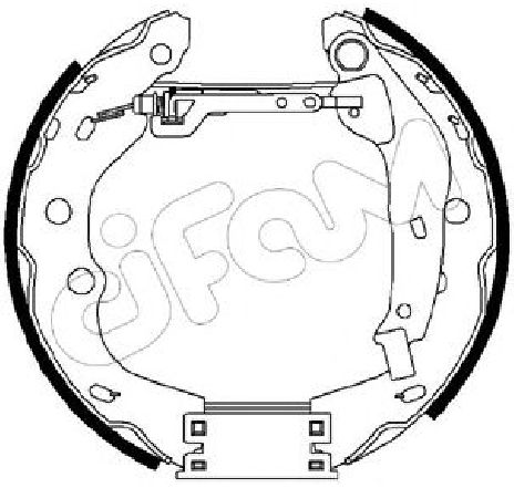 Set saboti frana CIFAM 151-206</br>Piesa auto pentru Frana tambur Set saboti frana CIFAM 151-206</br>Piesa auto pentru Frana tambur