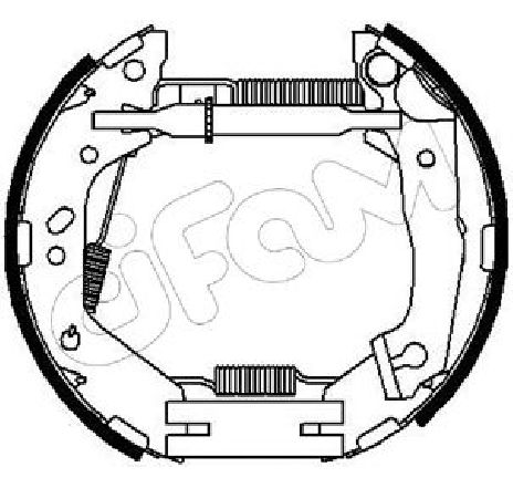 Set saboti frana CIFAM 151-210</br>Piesa auto pentru Frana tambur Set saboti frana CIFAM 151-210</br>Piesa auto pentru Frana tambur