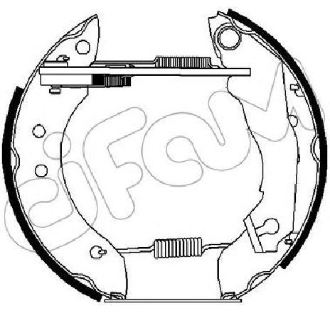 Set saboti frana CIFAM 151-242</br>Piesa auto pentru Frana tambur Set saboti frana CIFAM 151-242</br>Piesa auto pentru Frana tambur