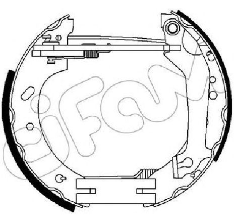 Set saboti frana CIFAM 151-266</br>Piesa auto pentru Frana tambur Set saboti frana CIFAM 151-266</br>Piesa auto pentru Frana tambur